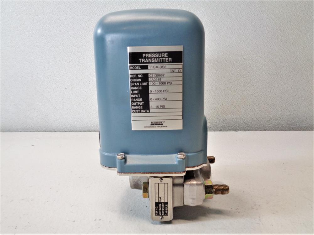 Foxboro 0 - 1500 PSI Pressure Transmitter 11GM-DS2